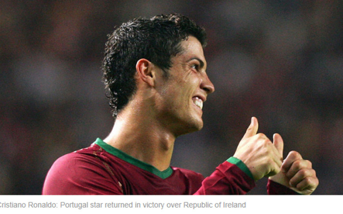 웃는 호날두(스카이스포츠)